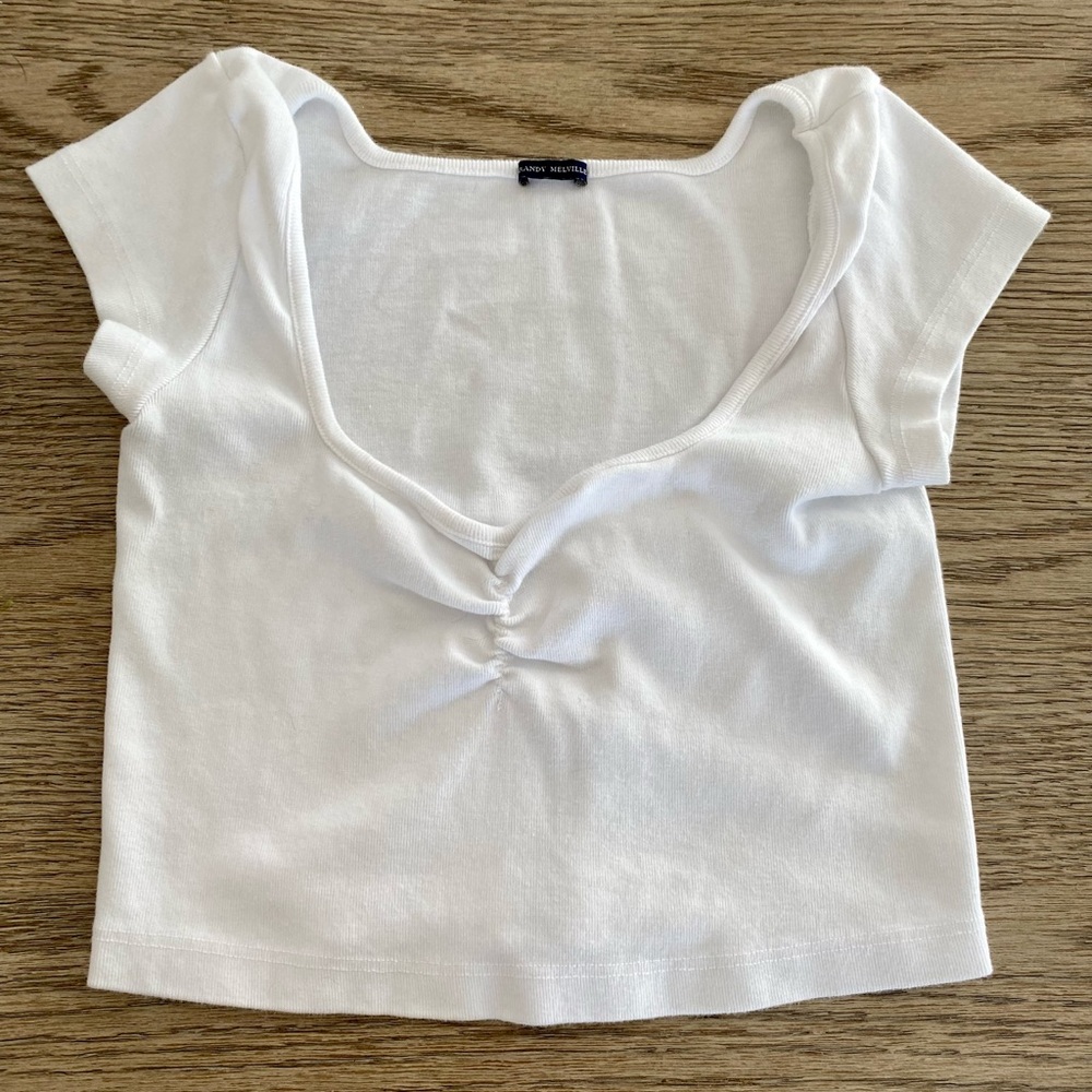 Brandy Melville white crop top